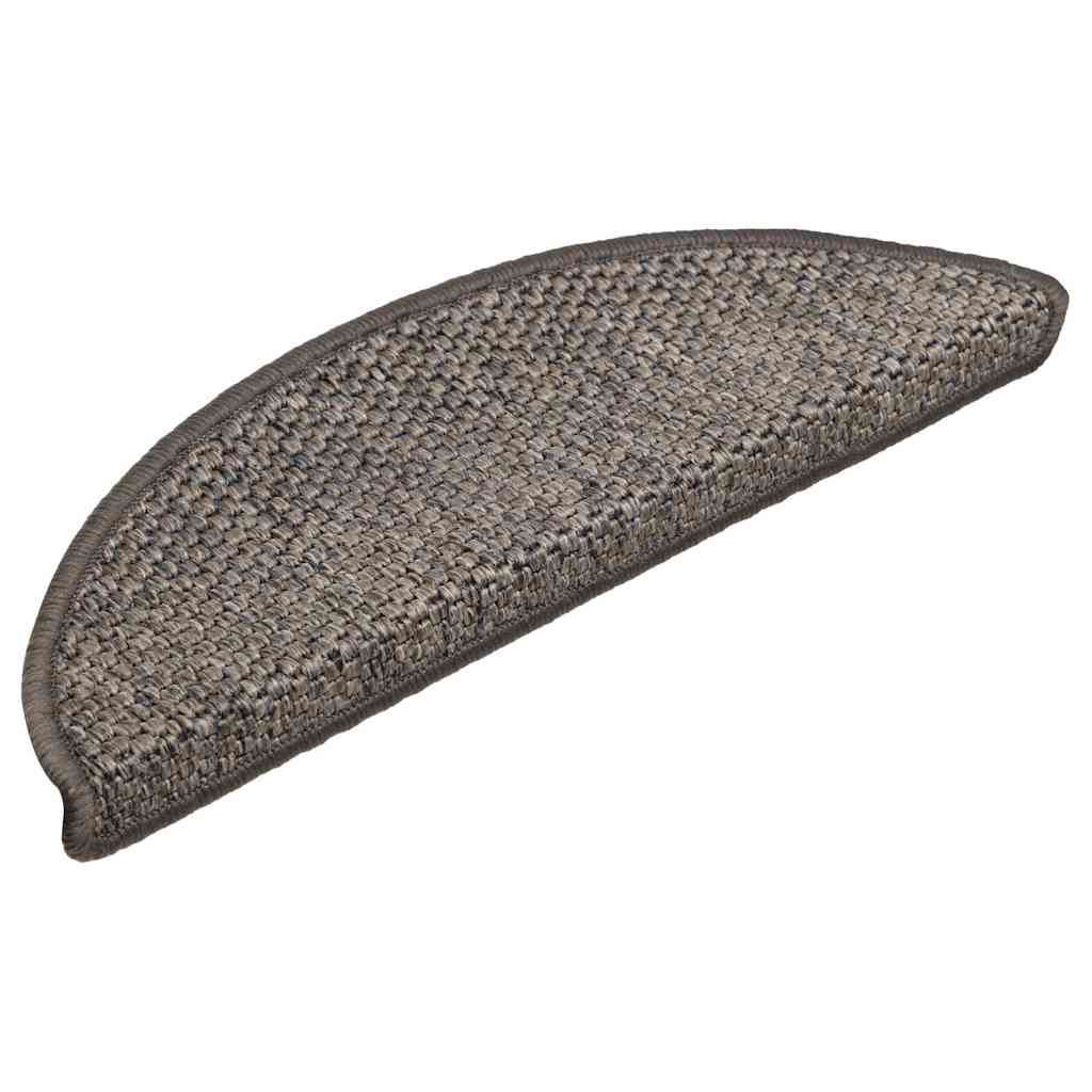Stufenmatten Selbstklebend Sisal-Optik 30 Stk. 56x17x3 cm Grau-Beige