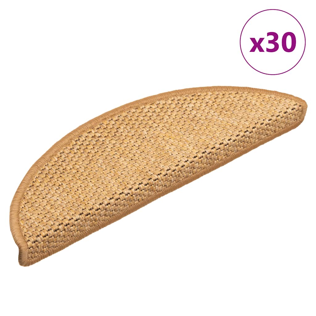 Stufenmatten Selbstklebend Sisal-Optik 30 Stk. 56x17x3 cm Sisal