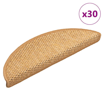 Stufenmatten Selbstklebend Sisal-Optik 30 Stk. 56x17x3 cm Sisal