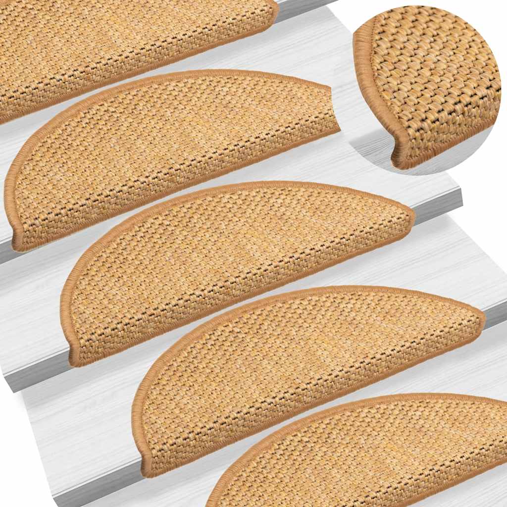 Stufenmatten Selbstklebend Sisal-Optik 30 Stk. 56x17x3 cm Sisal