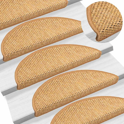 Stufenmatten Selbstklebend Sisal-Optik 30 Stk. 56x17x3 cm Sisal