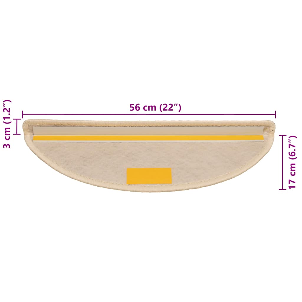 Stufenmatten Selbstklebend Sisal-Optik 30Stk. 56x17x3cm