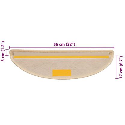 Stufenmatten Selbstklebend Sisal-Optik 30Stk. 56x17x3cm