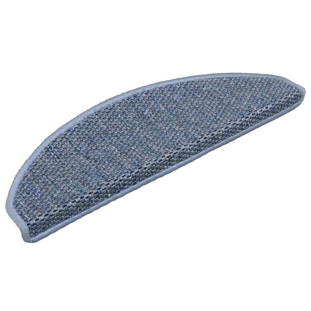 Stufenmatten Selbstklebend Sisal-Optik 30Stk. 65x21x4cm Blau