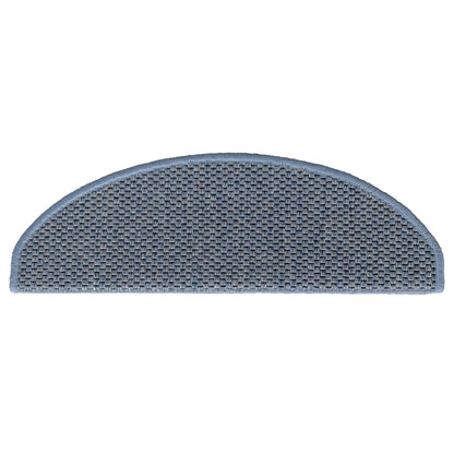 Stufenmatten Selbstklebend Sisal-Optik 30Stk. 65x21x4cm Blau