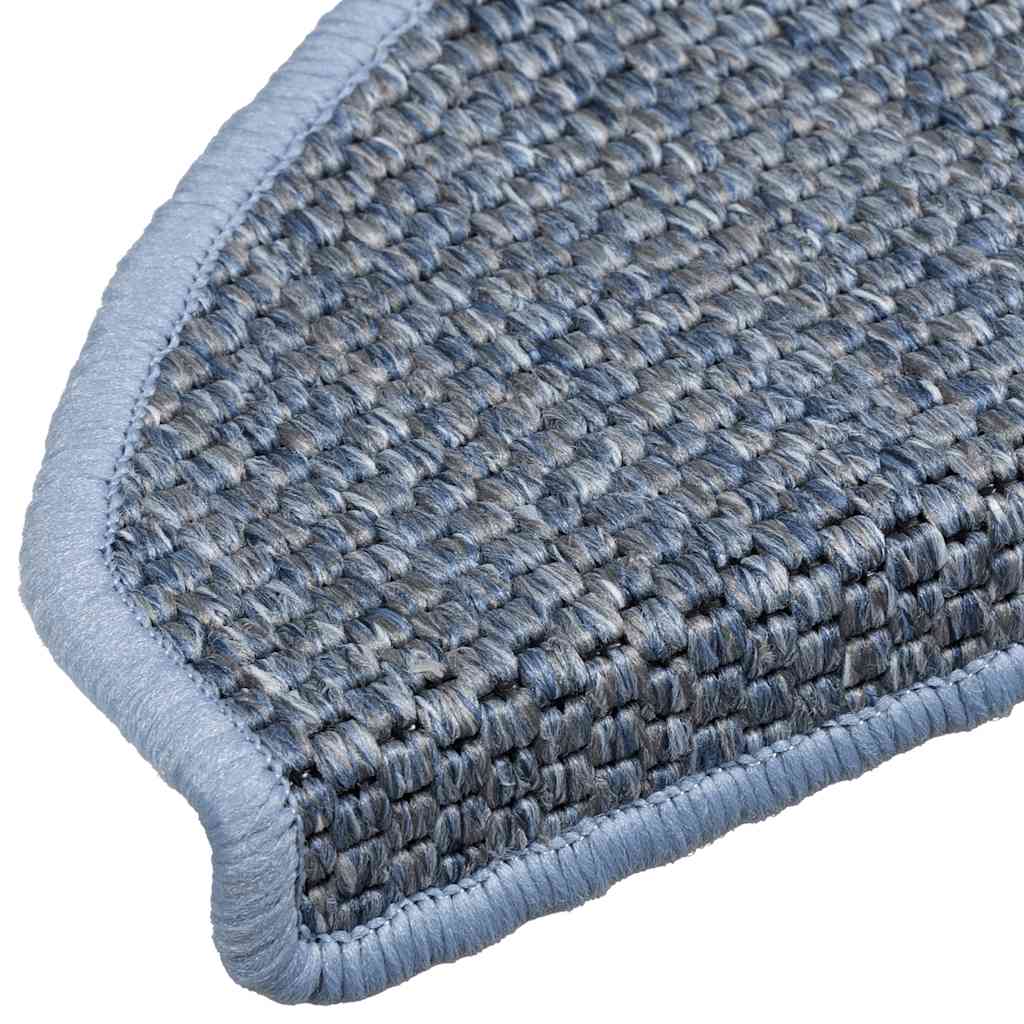 Stufenmatten Selbstklebend Sisal-Optik 30Stk. 65x21x4cm Blau