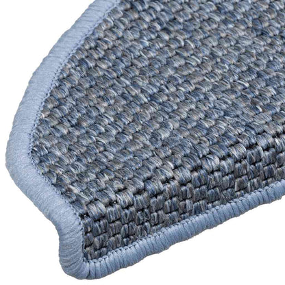 Stufenmatten Selbstklebend Sisal-Optik 30Stk. 65x21x4cm Blau