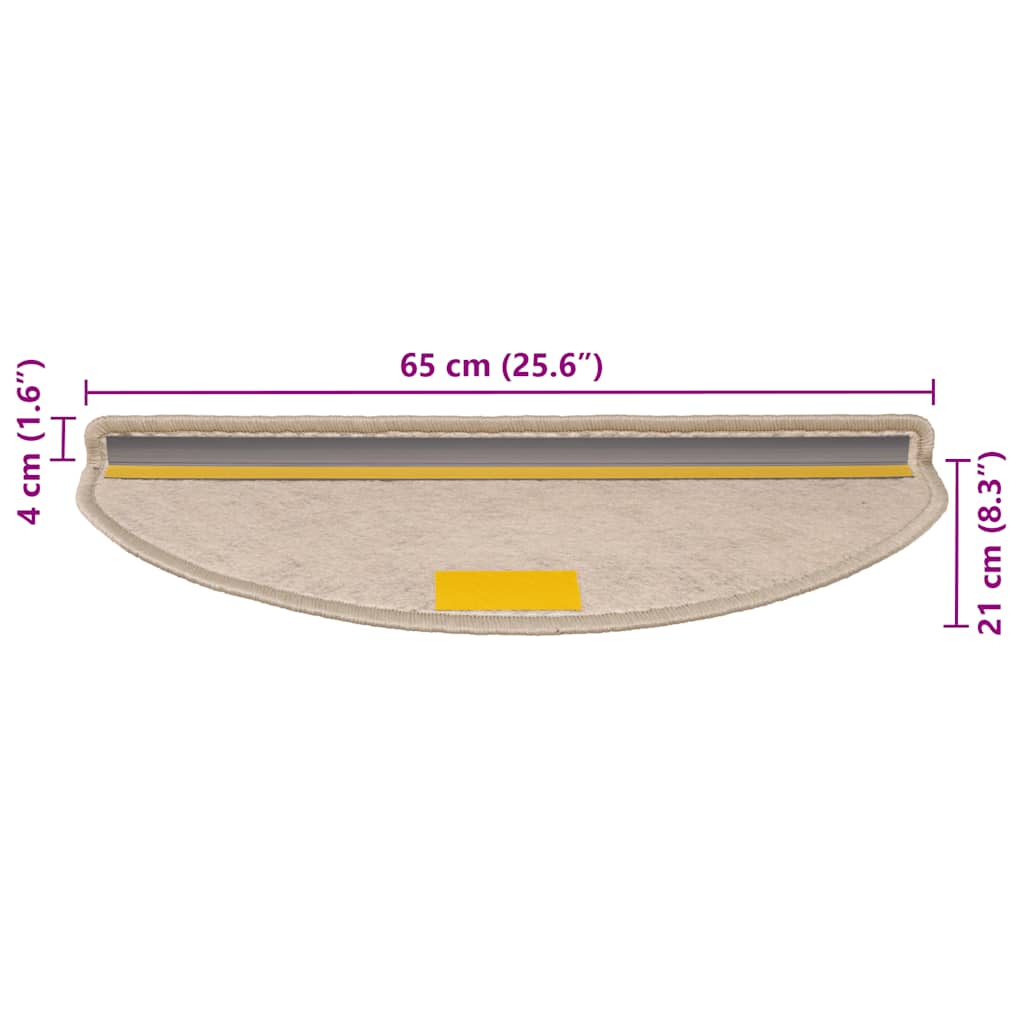 Stufenmatten Selbstklebend Sisal-Optik 30 Stk. 65x21x4cm