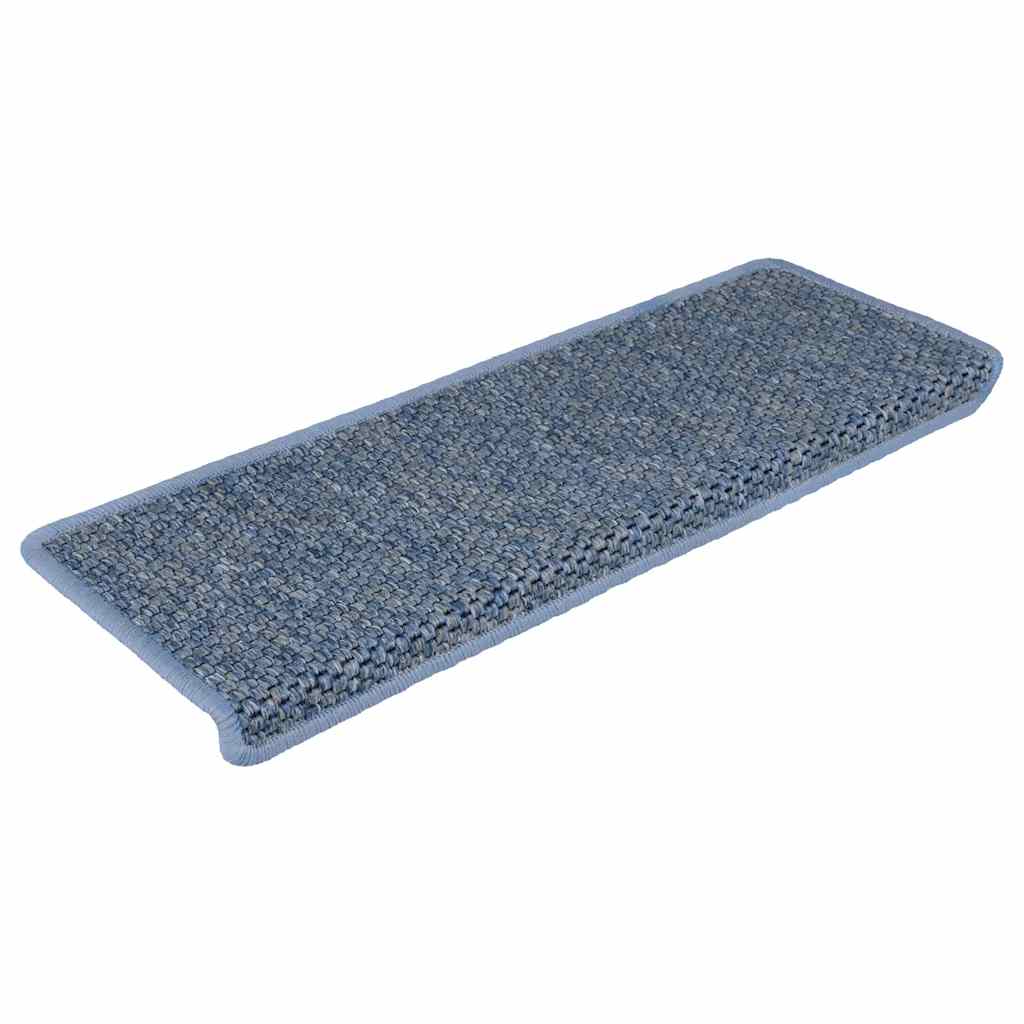 Stufenmatten Selbstklebend Sisal-Optik 30Stk. 65x21x4cm Blau