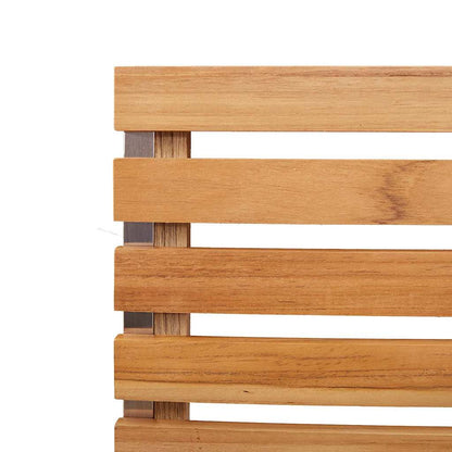 Garten Essgruppe 7 pcs Braun Massivholz Teak