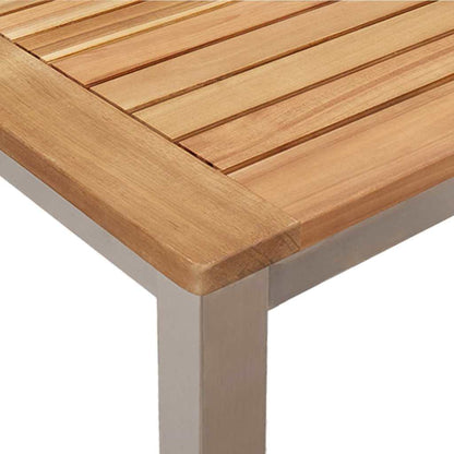 vidaXL Outdoortisch-Set 5 pcs Braun Massivholz Akazie