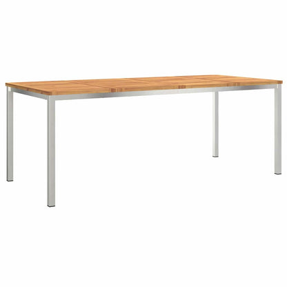 vidaXL Outdoortisch-Set 9 pcs Braun Massivholz Akazie