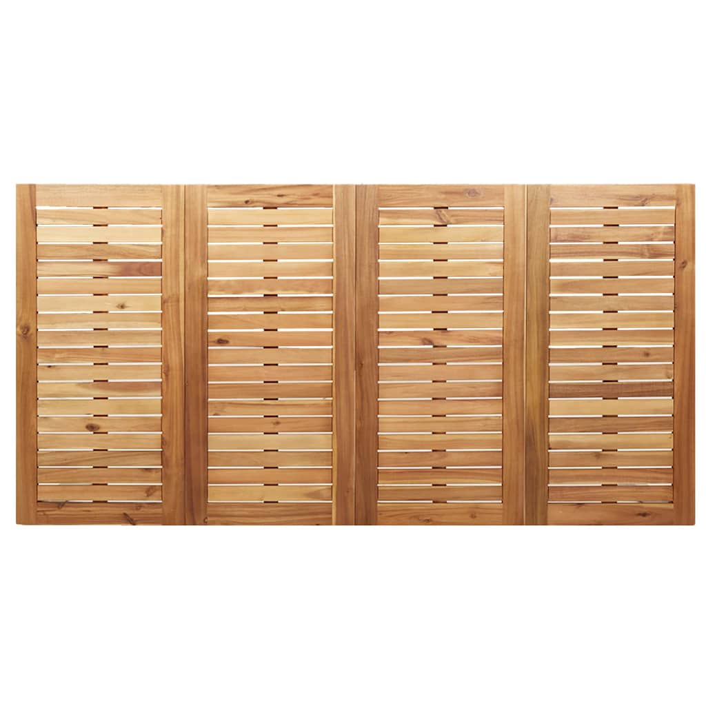 vidaXL Outdoortisch-Set 9 pcs Braun Massivholz Akazie