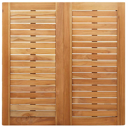 vidaXL Outdoortisch-Set 5 pcs Braun Massivholz Teak