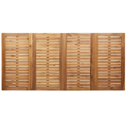 vidaXL Outdoortisch-Set 9 pcs Braun Massivholz Teak