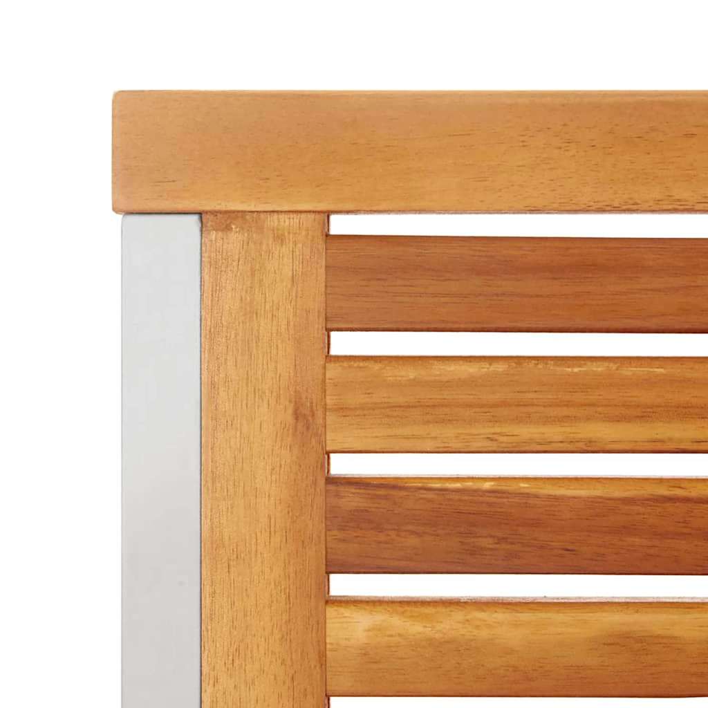 Garten Essgruppe 7 pcs Braun Massivholz Akazie