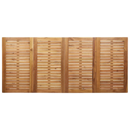 Garten Essgruppe 7 pcs Braun Massivholz Teak