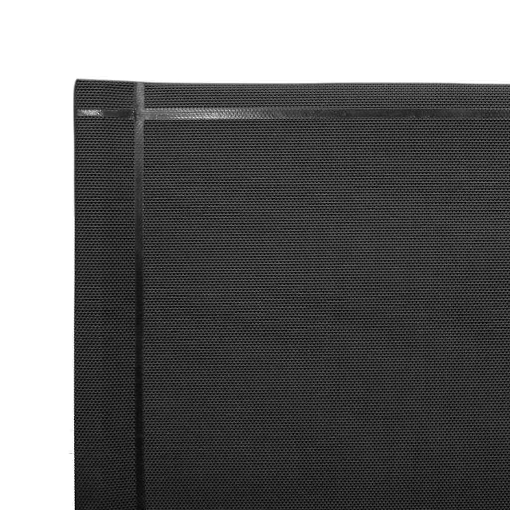 vidaXL Garten Essgruppe 3 pcs Braun und Schwarz Massivholz Teak