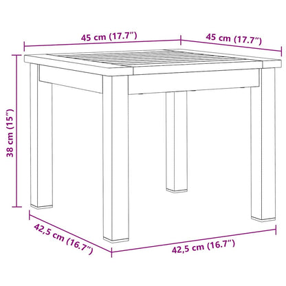 vidaXL Garten Essgruppe 3 pcs Braun und Schwarz Massivholz Teak