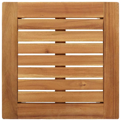 vidaXL Garten Essgruppe 3 pcs Braun und Schwarz Massivholz Teak