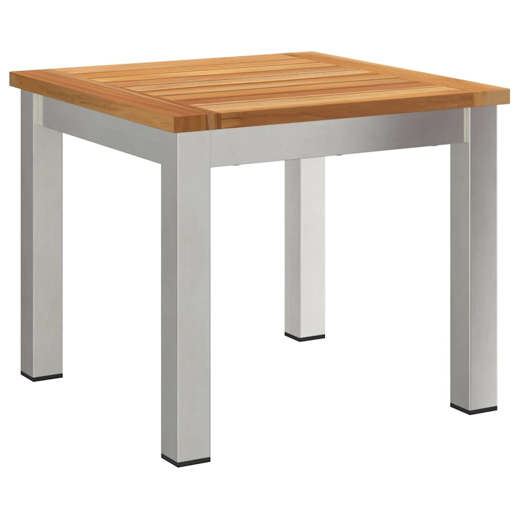 Garten Essgruppe 3 pcs Braun Massivholz Teak