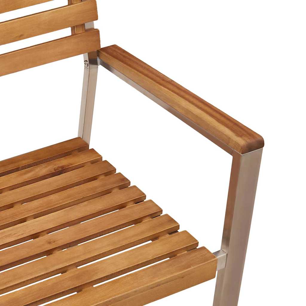 vidaXL Chaises de jardin 6 pcs bois huilé naturel 56 x 54,5 x 87 cm acacia massif