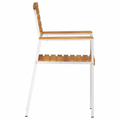 vidaXL Chaises de jardin 6 pcs bois huilé naturel 56 x 54,5 x 87 cm acacia massif