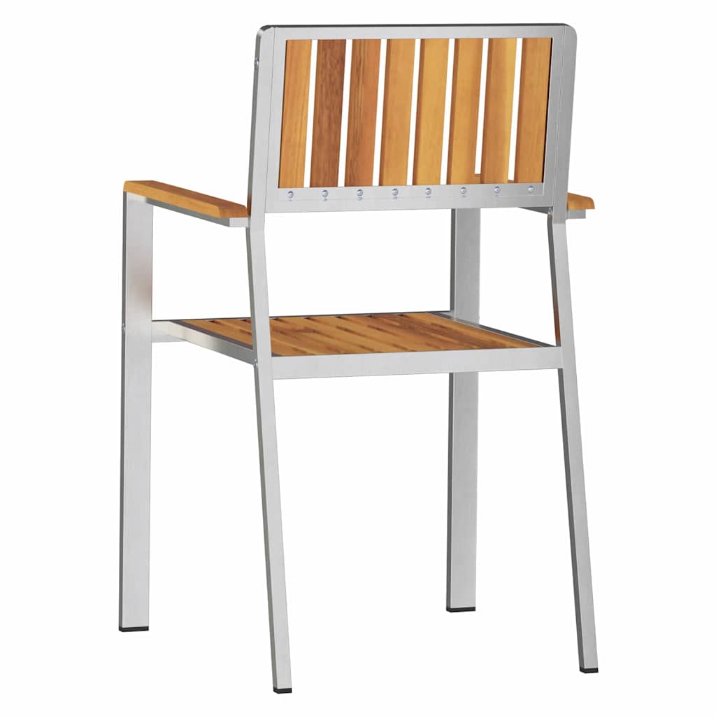 vidaXL Chaises de jardin 6 pcs Marron 56 x 54,5 x 87 cm Bois d'acacia massif