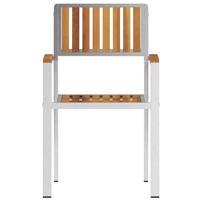 vidaXL Chaises de jardin 6 pcs Marron 56 x 54,5 x 87 cm Bois d'acacia massif