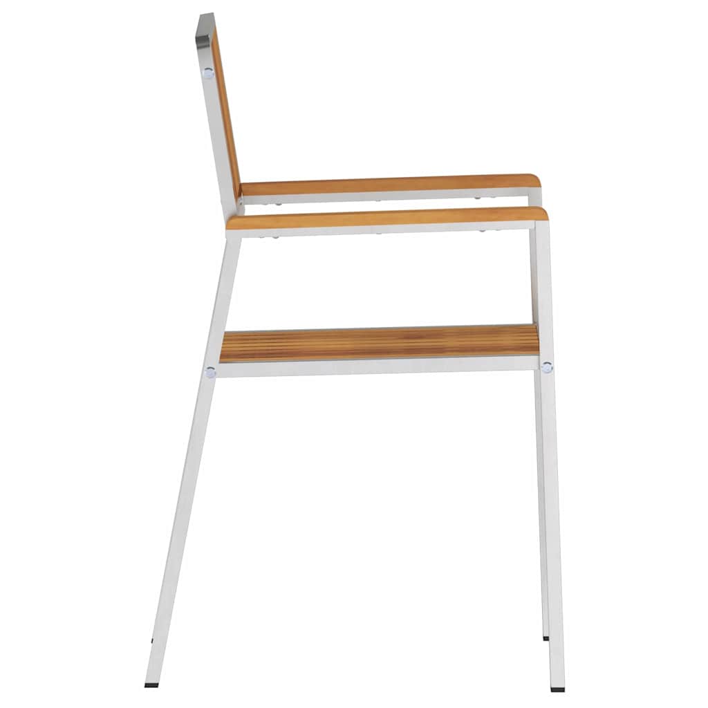 vidaXL Chaises de jardin 6 pcs Marron 56 x 54,5 x 87 cm Bois d'acacia massif