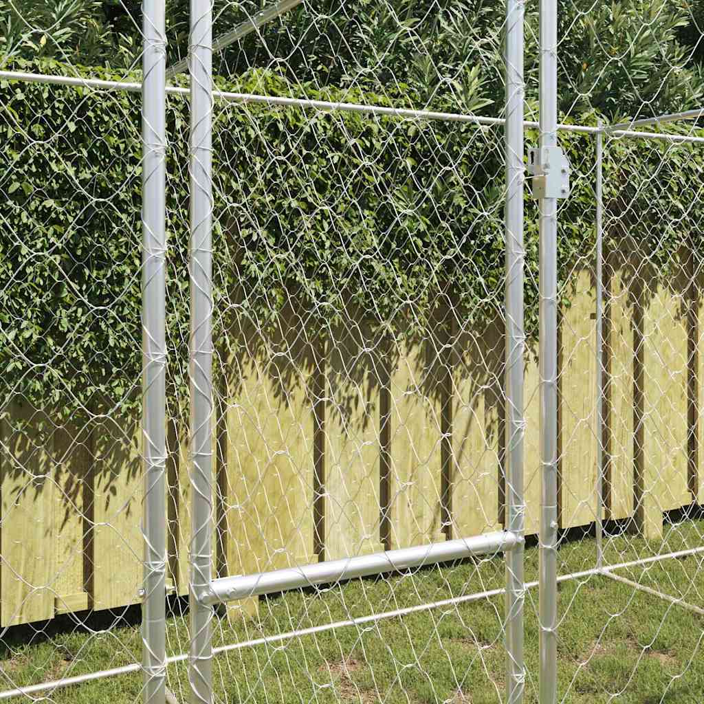Hundekäfig Silber 600 x 200 x 200 cm Verzinkter Stahl