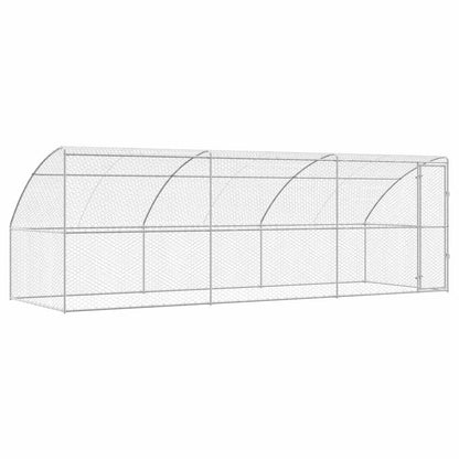 Hundekäfig 3 pcs Silber 6 x 2 x 2 m Verzinkter Stahl