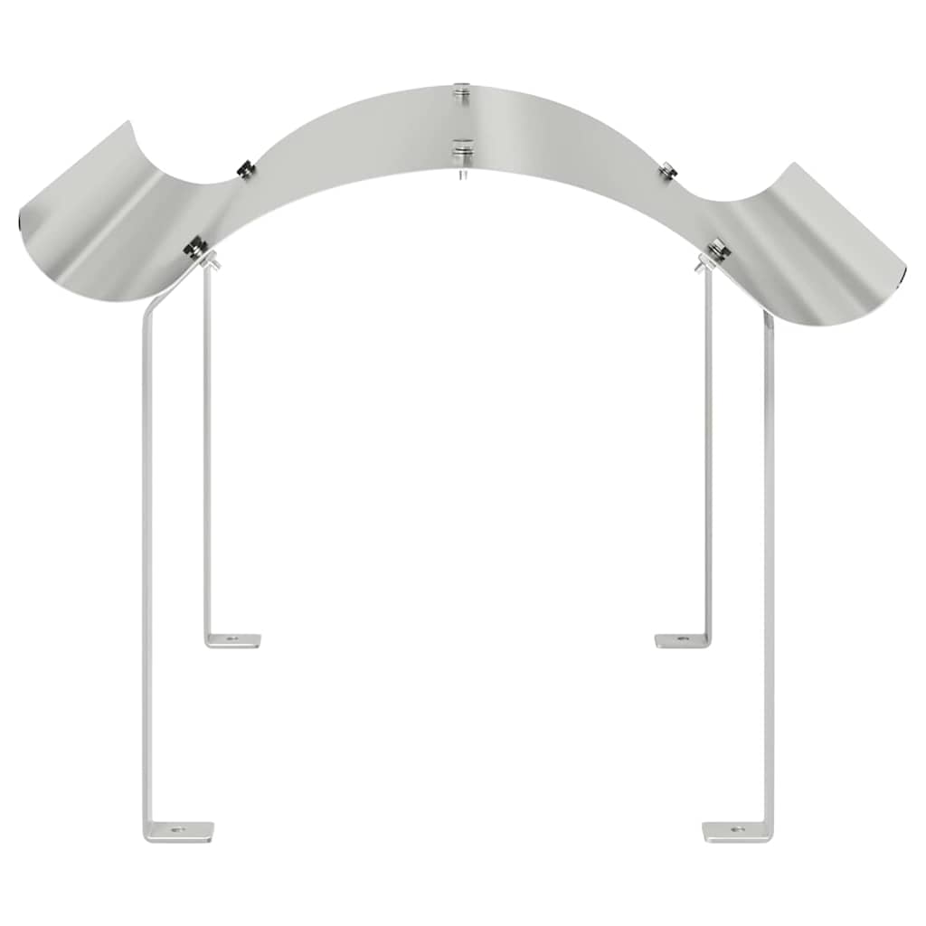 Schornsteinkappe Silber 59,5 x 50 x 36,5 cm Edelstahl