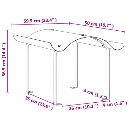 Schornsteinkappe Silber 59,5 x 50 x 36,5 cm Edelstahl