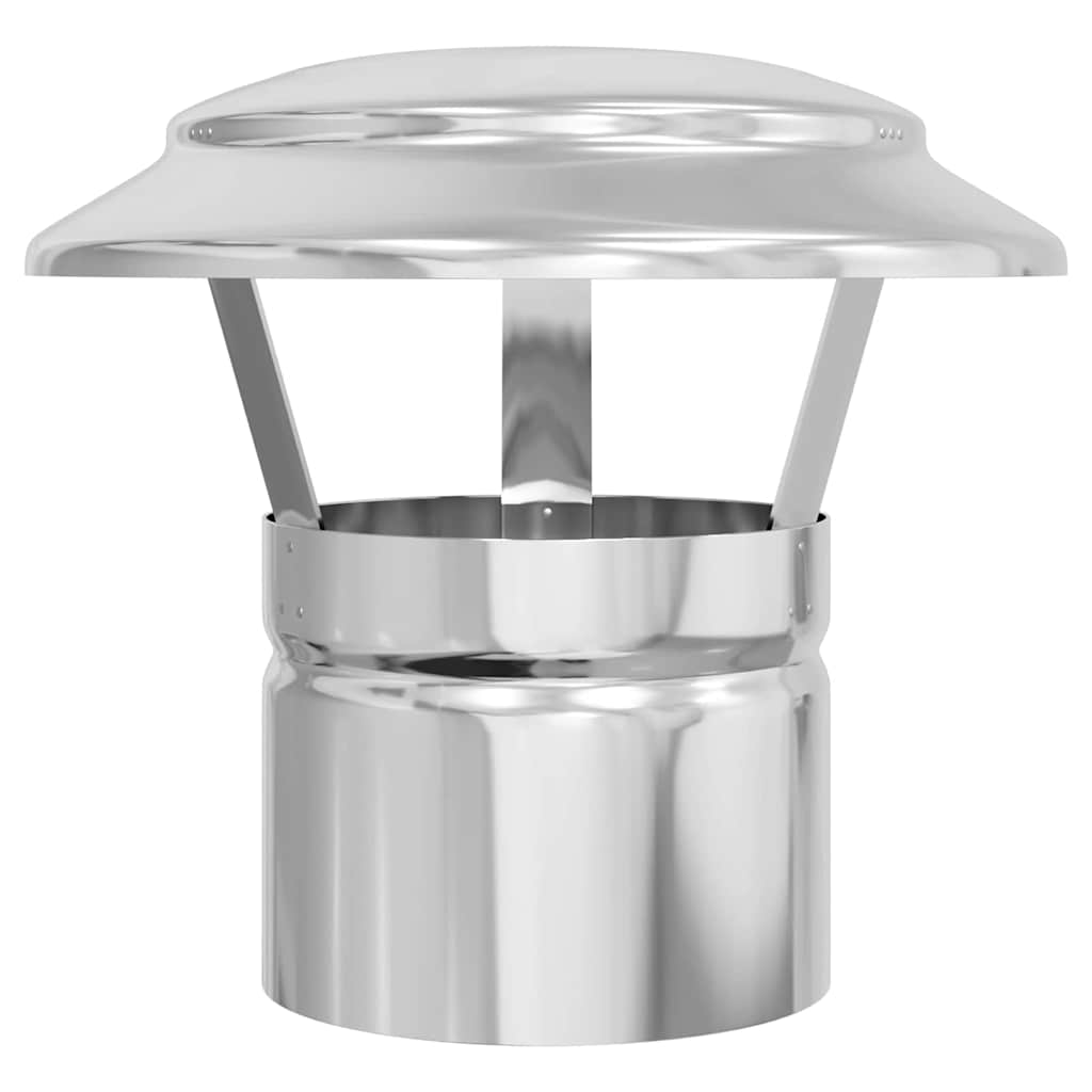 Regenabdeckung Schornstein Silber 20 x 20 x 18 cm Edelstahl