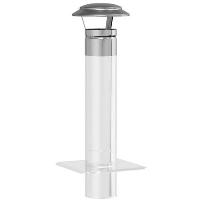 Regenabdeckung Schornstein Silber 20 x 20 x 18 cm Edelstahl