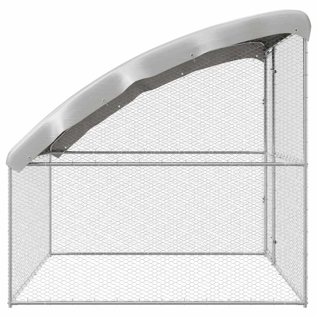 Hühnerkäfig Silber 2 x 2 x 2 m Verzinkter Stahl