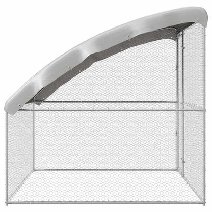 Hühnerkäfig Silber 2 x 2 x 2 m Verzinkter Stahl