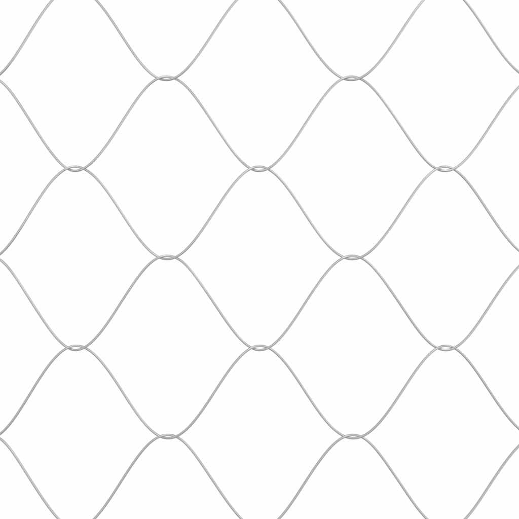 Hundekäfig mit Dach Silber 200 x 200 x 258 cm Stahl und PE