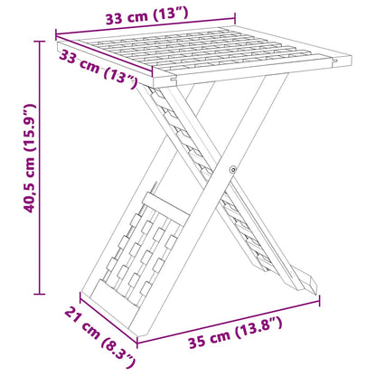 vidaXL Couchtisch Braun 33 x 33 x 40,5 cm Massivholz aus Walnuss