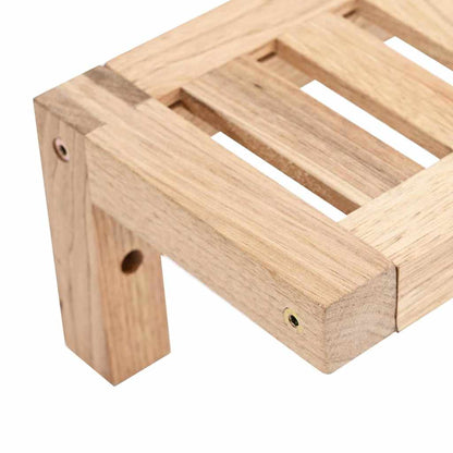 vidaXL Wandhängeregal Natur 62 x 10 x 12,5 cm Massivholz aus Walnuss
