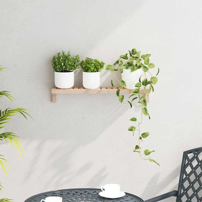 vidaXL Wandhängeregal Natur 62 x 10 x 12,5 cm Massivholz aus Walnuss
