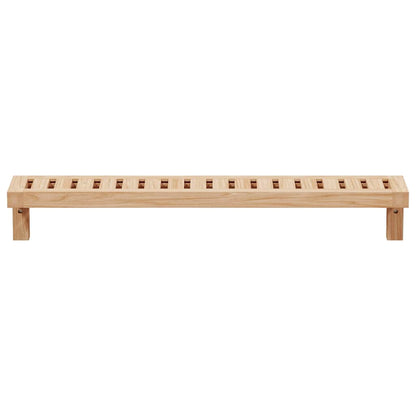 vidaXL Wandhängeregal Natur 62 x 10 x 12,5 cm Massivholz aus Walnuss