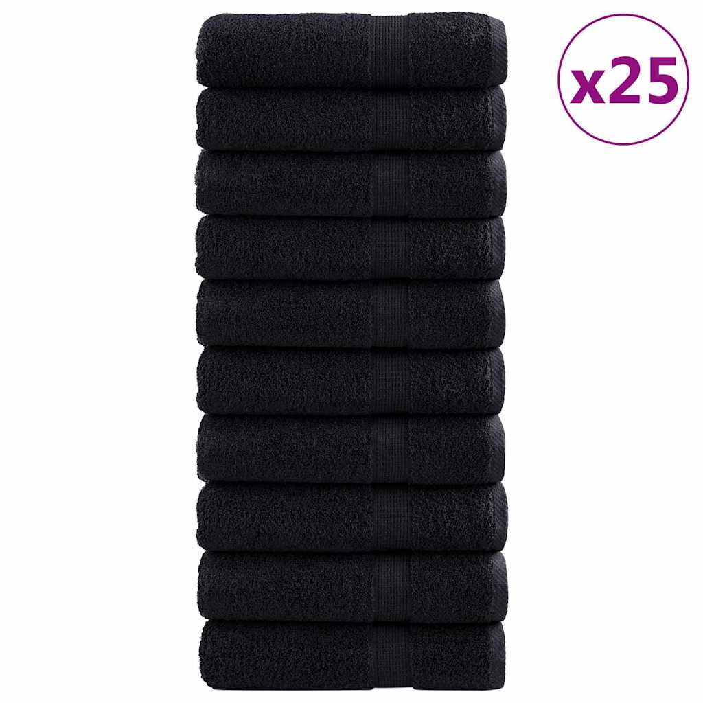 Gästetuch SOLUND 25 pcs Schwarz 70 x 140 cm 550 gsm