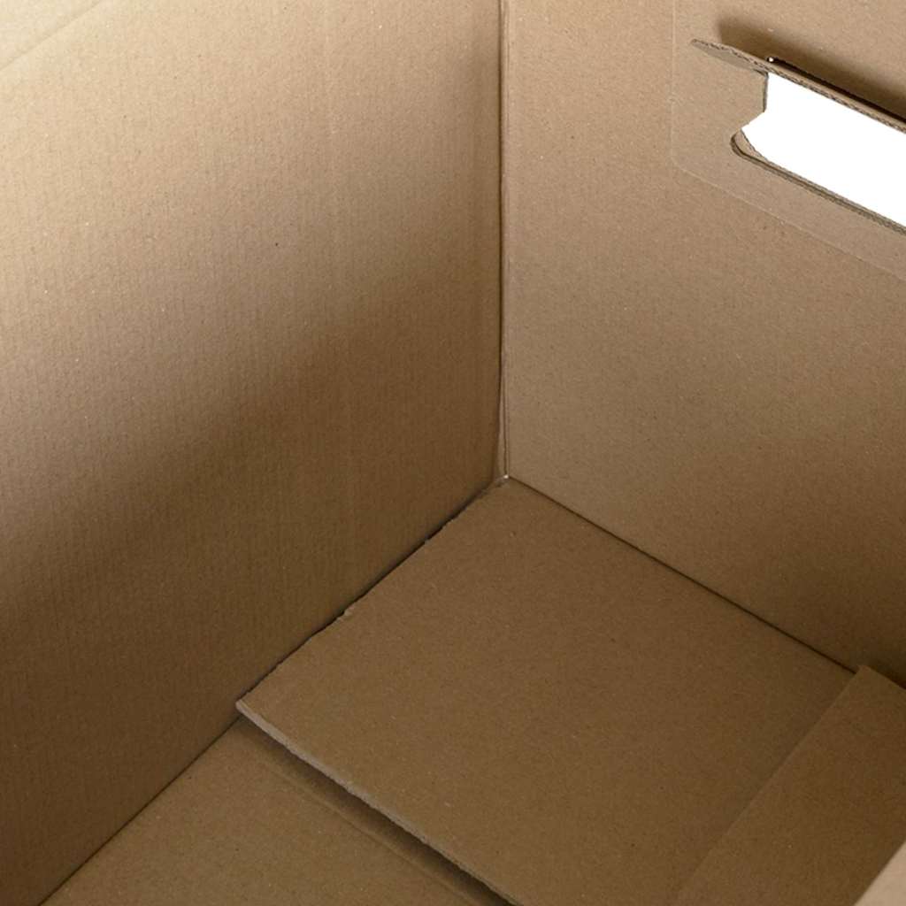 Umzugsbox mit Speicher 20 pcs Natur 59 x 31,5 x 31,5 cm Karton