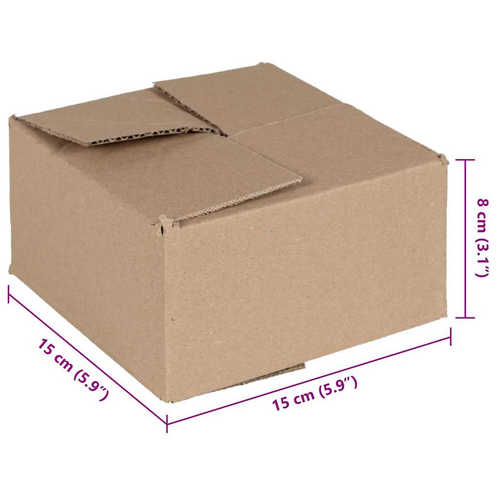 Faltbox mit Speicher 50 pcs Natur 15 x 15 x 8 cm Karton