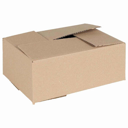 Faltbox mit Speicher 50 pcs Natur 25 x 17,5 x 10 cm Karton