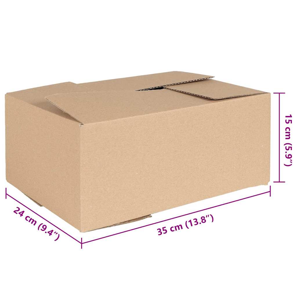 Faltbox mit Speicher 50 pcs Natur 35 x 24 x 15 cm Karton