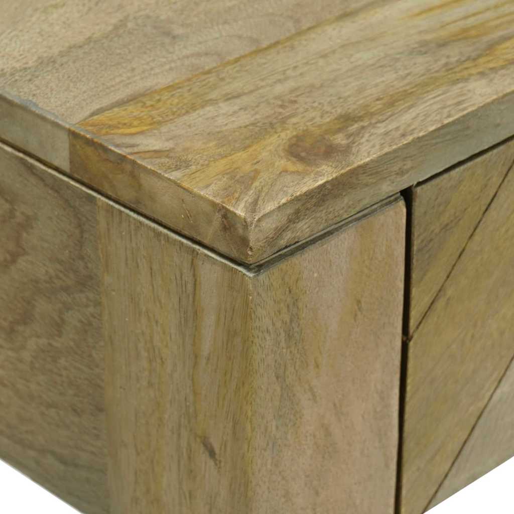 vidaXL Konsolentisch mit Schubladen Natürliches Grau 110 x 30 x 80 cm