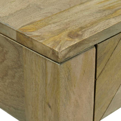 vidaXL Konsolentisch mit Schubladen Natürliches Grau 110 x 30 x 80 cm
